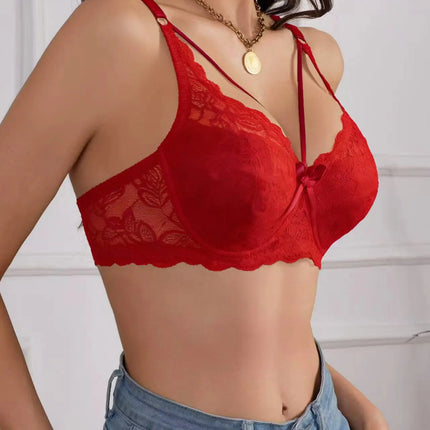 Hot 3/4 cup thin underwear small bra Plus Size Undewire adjustable lace Women's bra breast cover Sexy Bralette Lingerie