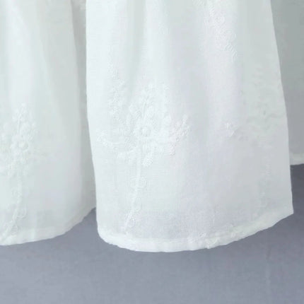 Lace Skirt Set Dress Summer Women Beach Holiday Sexy Cotton Matching Set Outfits Spring White 2 Pcs Vestidos Female Set 2025