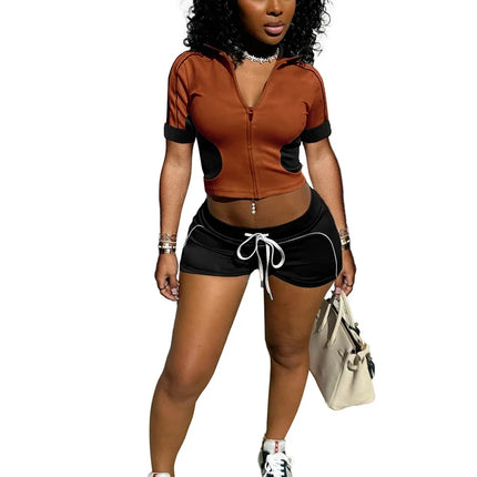 Chic Two-Tone Summer Sportswear Set for Women