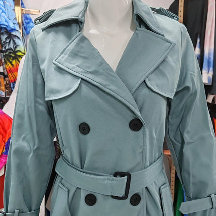 Phantasy Trench Coat Women Long Sleeve Jacket British Style Long Cloack Lace Up Elegant Office Lady Trench Spring Autumn Outfit