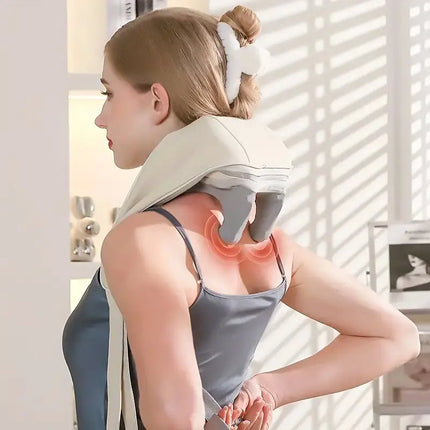 Neck and Shoulder Heating Massage Shawl with 6D Kneading