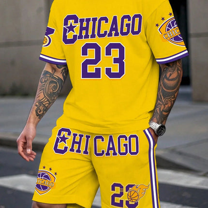 Men's Plus Size Basketball Clothing Set