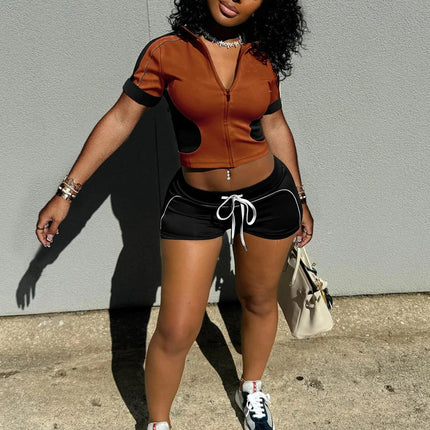 Chic Two-Tone Summer Sportswear Set for Women