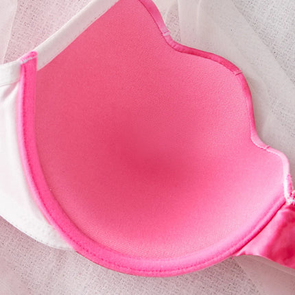 Summer Beach Bikini Colorful Ombre Shell Cup for Women's bra Sexy Push-Up Comfort Underwire Bra Women's Beach Vacation lingerie