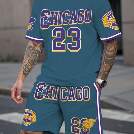 Men's Plus Size Basketball Clothing Set