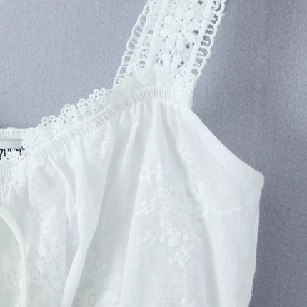 Lace Skirt Set Dress Summer Women Beach Holiday Sexy Cotton Matching Set Outfits Spring White 2 Pcs Vestidos Female Set 2025