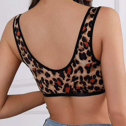 Summer Wireless Women's Bra Solid Unlined Underwear Front-Clasp Push up Bra Comfort Unpadded Bras