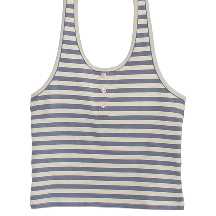 BRUNA HALTER TOP IN SEASIDE STRIPE