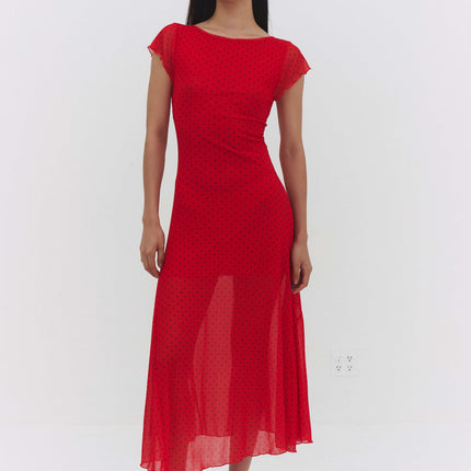 VALENTINA DRESS IN RED