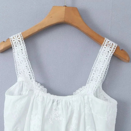 Lace Skirt Set Dress Summer Women Beach Holiday Sexy Cotton Matching Set Outfits Spring White 2 Pcs Vestidos Female Set 2025