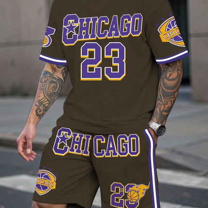 Men's Plus Size Basketball Clothing Set
