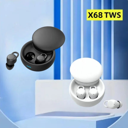 X68 TWS Wireless Headphones Earphone Bluetooth-compatible 5.3 Waterproof Headset with Mic for Xiaomi iPhone X68 Earbuds