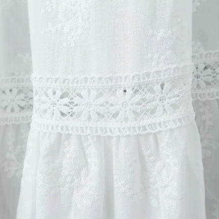 Lace Skirt Set Dress Summer Women Beach Holiday Sexy Cotton Matching Set Outfits Spring White 2 Pcs Vestidos Female Set 2025
