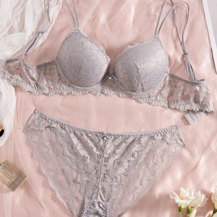 Single of Women's Underwear Set Sexy Lace Patchwork with Push Up Bra Romantic Sheer Women's Panties