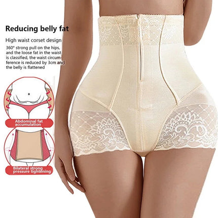 New Tummy Control Panties Women Zipper Body Shaper High Waist Shaper Pants Seamless Shapewear Postpartum Panties