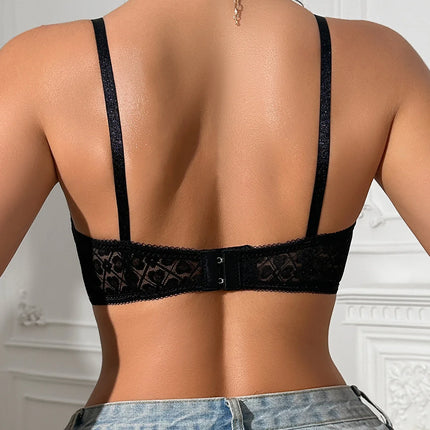 Lace Cup Surface sexy bras Lightweight Wireless women is Camisole Top Hollow-out Breathable Floral Print bra