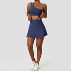 Dark Blue Skirt Set / S