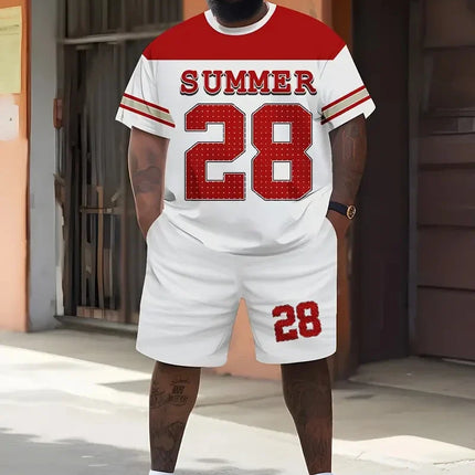 Men's Plus Size Basketball Clothing Set