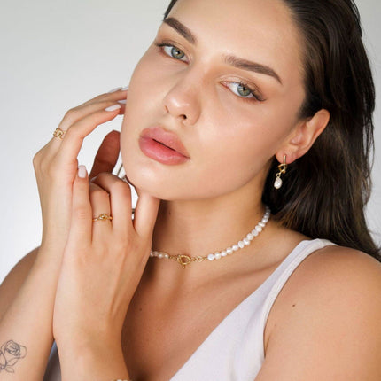 Sophisticated Baroque Freshwater Pearl Bracelet