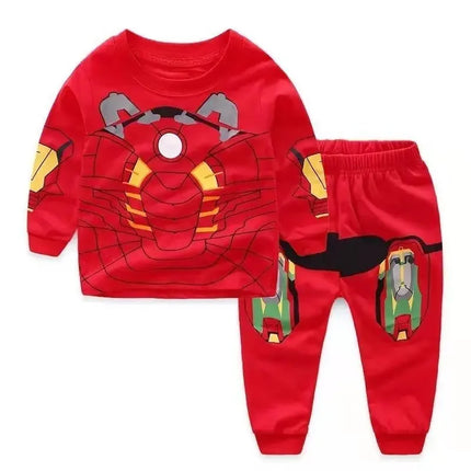New Baby Boys  Clothes Set Kids T-Shirt+Long Pants Outfits Toddler Iron  Cosplay Costumes Children Clothing Set 2025
