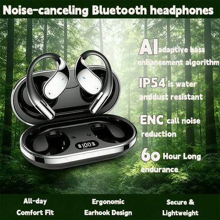 2026 New AI Translation Earbuds Bluetooth 5.4 Noise Cancelling 144 Languages Real Time Instant Translator 3-in-1 Smart Headset
