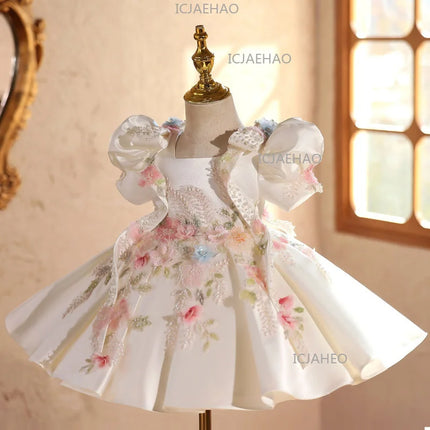 2026 Children GirlsTutu Kids Birthday Princess Gown Performance Pageant Costume Formal Dress Flower Girl Wedding Princess