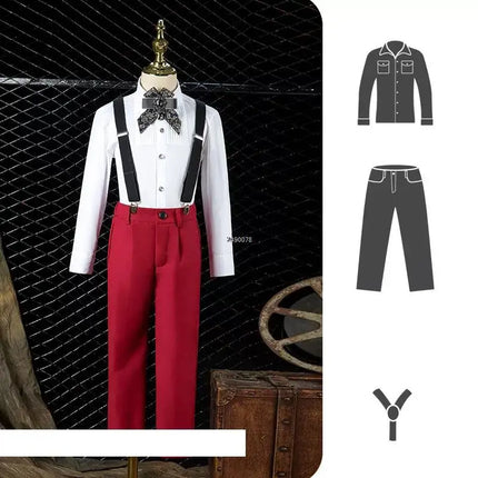 Girls Formal Photograph Suit Kids Wedding Party Dress Teenager Girls School Performance Suit Children Piano Dance Show Costume