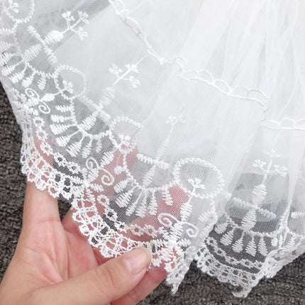 Newborn Baby Girls Baptism Dress White Lace Princess Infant Dress With Hat Kids First Birthday Ball Gown For 3-24 Month