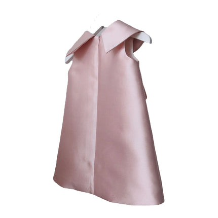 HETISO Teenager Baby Girl Formal Dress Peter Pan Collar Pearls Sleeveless Kids Princess Wedding Party Ball Gown