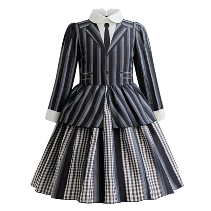 Girls Halloween Cosplay Gothic Dress Wed Role Playing Kids Carnival Party Costume Toddler Family Outfit
