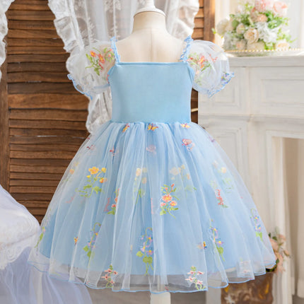 Toddler Baby Girl Fairy Dress Princess 1-5 Y Newborn Birthday Party Flower Dress Wedding Tulle Tutu Vestidos Kids Girls Costumes