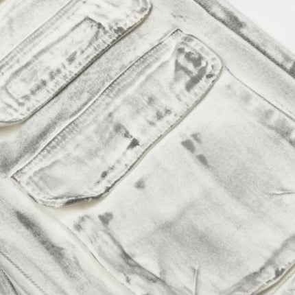 Men's Multi-Pocket Cargo Denim Jeans