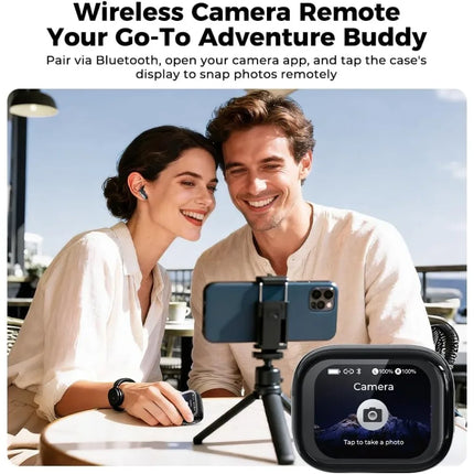 Real-Time Language Translator Headphones with Touch Screen, Supports 135 Languages, Bluetooth Enabled