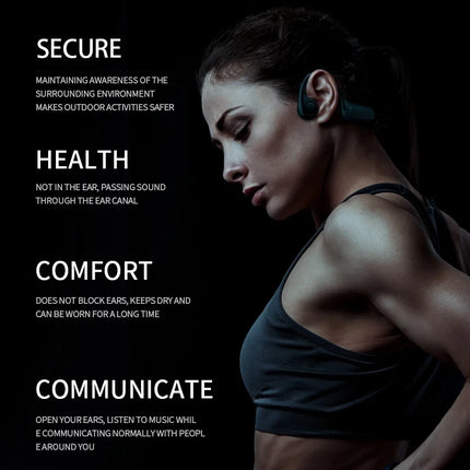 Bone Conduction IPX5 Headphones Bluetooth 5.4 Waterproof Wireless Sports Headset with Mic for Swimming Running Fitness Gym 2026