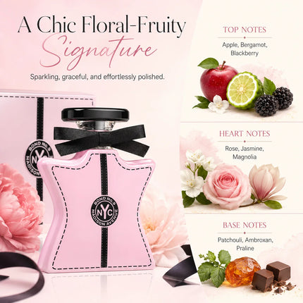 Bond No.9 Madison Avenue Women Perfume 100ml Eau De Parfum Spray Apple Rose Patchouli Floral Fruity Scent Gift for Her