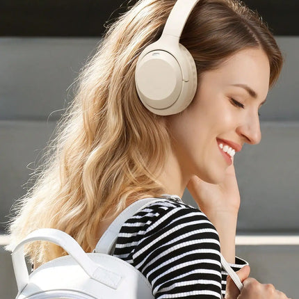 Teckwe New Wireless Over Ear Headphones With Stretchable Headband, Full Ear Coverage, HD Calling, Foldable Ear Cups, HIFI Sound, Extra Bass, Long Battery Life, Travel, Business, USB-C Charging, Inexpensive Gift