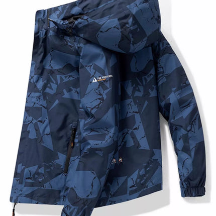 Men's Plus Size Camouflage Waterproof Outdoor Jacket