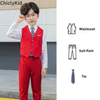 Dark Red 2Pcs Sets / 140(7-8T)