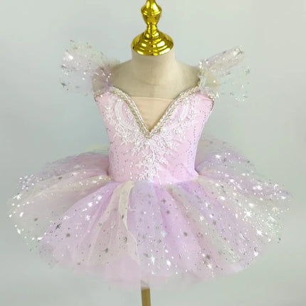 Summer Ballet Skirt Girl Dress Kids Outfit Vestidos Tutu Girls Dresses Dance Costume Baby Clothing Ballerine Children's Day