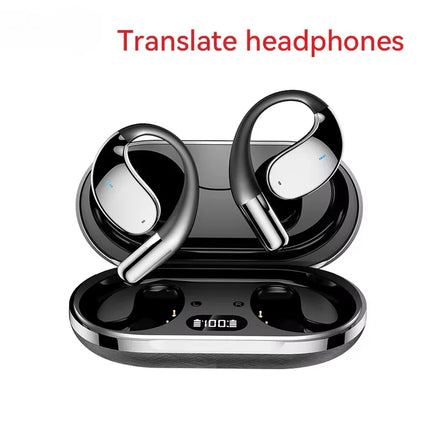 AI Translation Earbuds Bluetooth 5.4 Noise Cancelling 144 Languages Real Time Instant Translator 3-in-1 Smart Headset