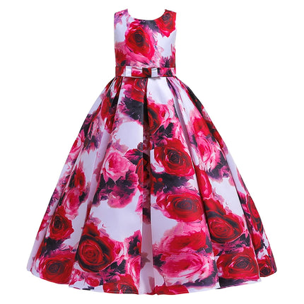 Summer Flower Girl Dress Christmas Costume Elegant Party Wedding Princess Kids Dress For Girls Birthday Bridesmaid Gown Vestidos