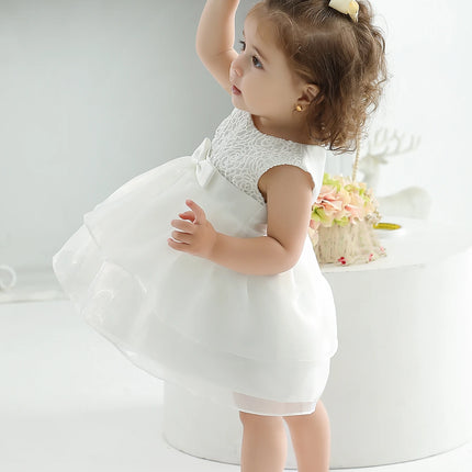 Baby Girls Dress Christening Baptism Party Formal Baby Dress Customer Design Communion Dress Gray Lace Weeding Party