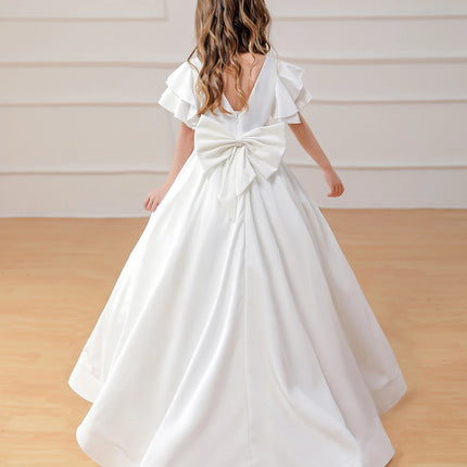 Girl Party Dress Formal Wedding Dance Teenage Princess Prom Backless Dresses Elegant Ball Gown Fancy Wholesale