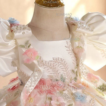2026 Children GirlsTutu Kids Birthday Princess Gown Performance Pageant Costume Formal Dress Flower Girl Wedding Princess