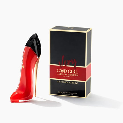 Carolina Herrera Very Good Girl EDP 80ml Perfume for Women Cherry Rose Vanilla Long Lasting Floral Luxury Fragrance Feminine Signature Scent Wedding Graduation Vacation Date Night Birthday Christmas Gift Single Bottle
