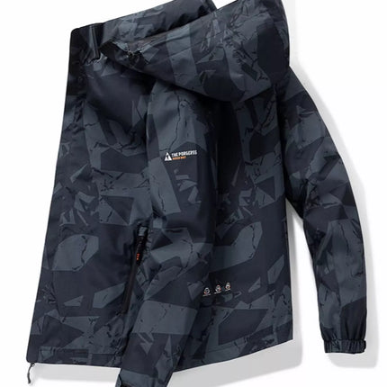 Men's Plus Size Camouflage Waterproof Outdoor Jacket