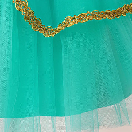 Baby Girls Jasmine Princess Dresses Girl Cosplay Party Dress Toddler Birthday Baptism Tulle Gown Kids Christmas Pageant Costumes