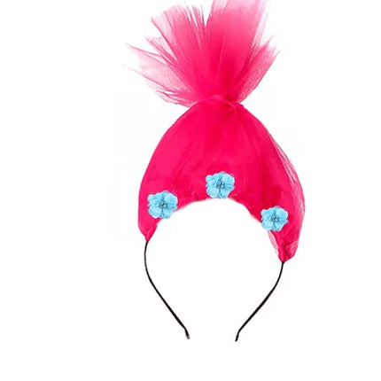 Trolls Tutu Dress for Girls Princess Poppy Birthday Costumes Carnival Party Costume Toddler Kids Pumpkin Dress Up DanceTutu Dres