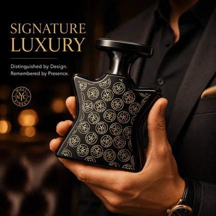 Bond No. 9 Wall Street Eau de Parfum – Luxury Black & Gold Star-Shaped Fragrance, Elegant Statement Scent for Daily Wear, Business Events & Evening Occasions