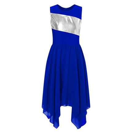 Girls Wordhip Liturgical Costume Lyrical Dance Dress Kids Celebration of Spirit Church Dress Dancewear Stage Performance Costume